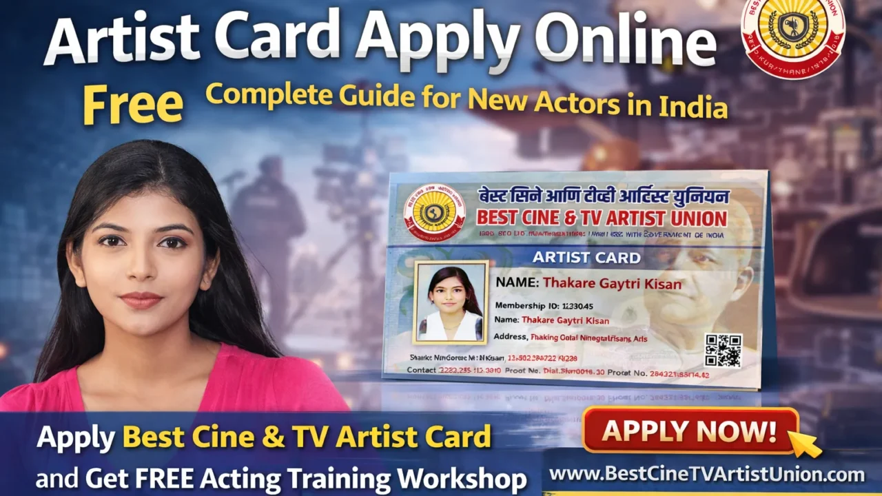 Artist Card Apply Online in India – Complete Guide by Best Cine & TV Artist Union